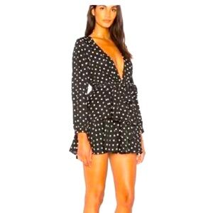 Lioness Polka Dot Wrap Dress size XS